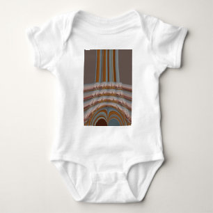 I Love Eiffel Tower Paris With Love blue sky colo Baby Bodysuit