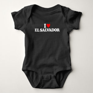 I LOVE EL SALVADOR BABY BODYSUIT