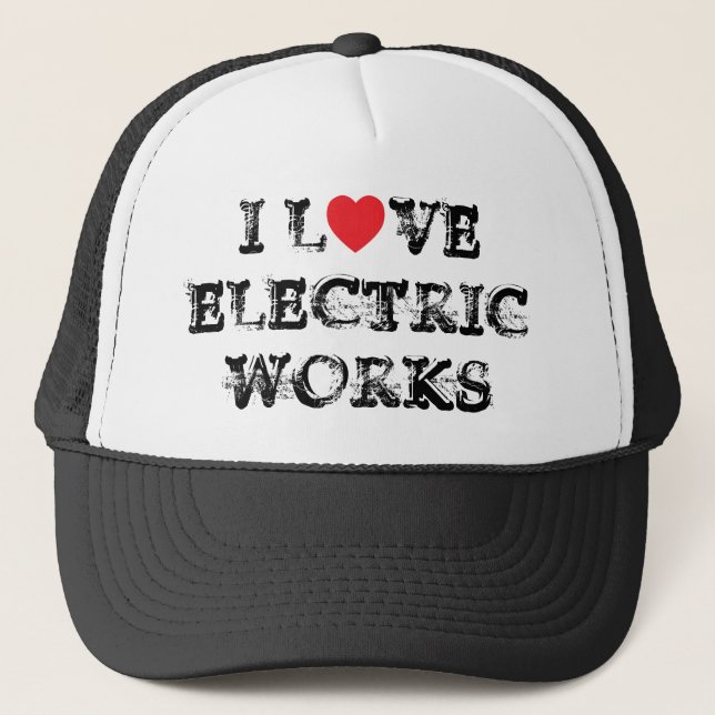 I Love Electric Works™ Trucker Hat (Front)