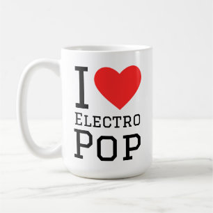 I love electro pop coffee mug