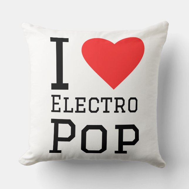 I love electro pop cushion (Front)