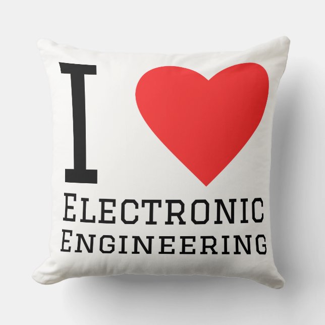I love electronic engineering  cushion (Front)