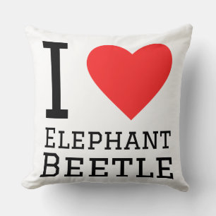 I love elephant beetle cushion