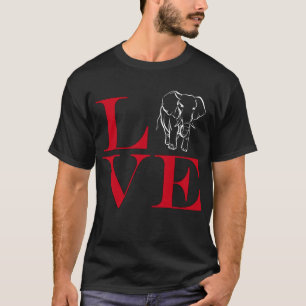 I Love Elephants - Dark Coloured Tee