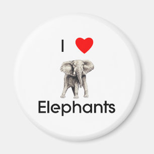 I love elephants Magnet