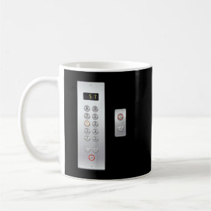 I Love Elevator Cute Elevator Buttons Mechanic Clo Coffee Mug