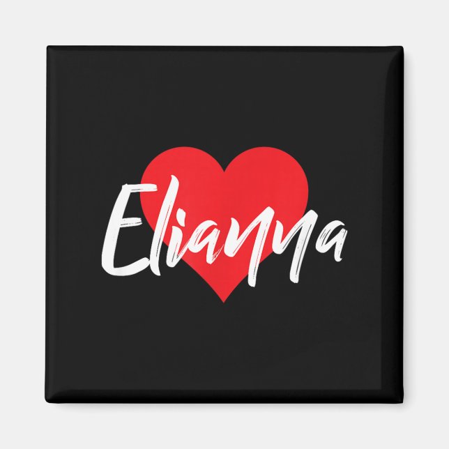 I Love Elianna First Name Magnet (Front)
