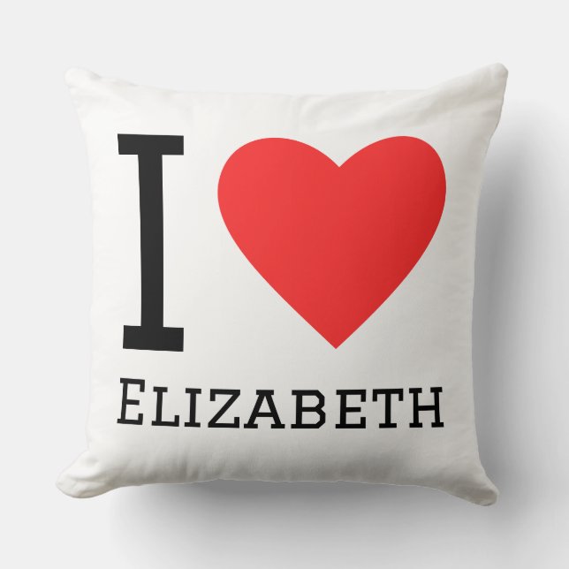 I love Elizabeth  Cushion (Front)