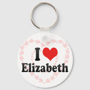 I Love Elizabeth Key Ring