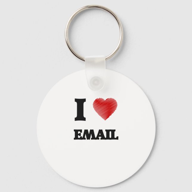 I love EMAIL Key Ring (Front)