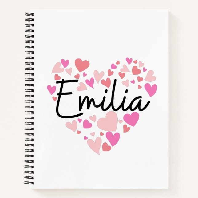 I love Emilia Notebook (Front)