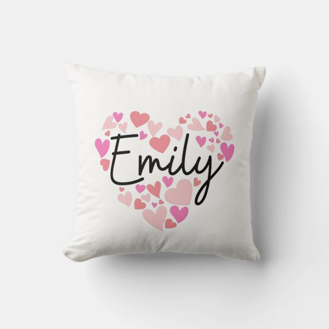 I love Emily Cushion (Front)