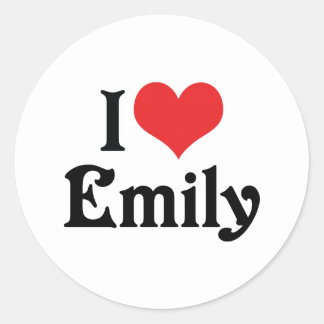 I Love Emily Stickers | Zazzle.co.nz