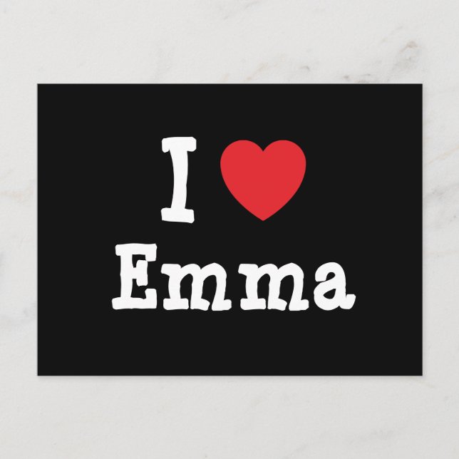 I love Emma heart T-Shirt Postcard (Front)