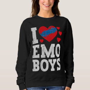 I Love Emo Boys emo boys Sweatshirt