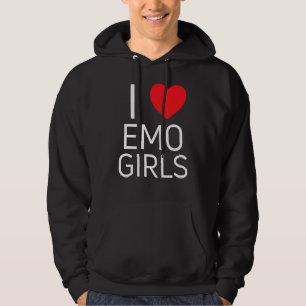 I Love Emo Girls I Heart Emo Girls 1 Hoodie