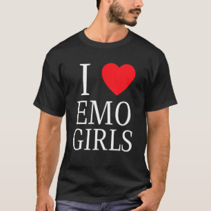 I Love Emo Girls I Heart Emo Girls 3 T-Shirt