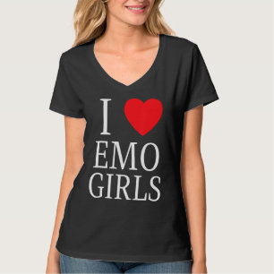 I Love Emo Girls I Heart Emo Girls 3 T-Shirt