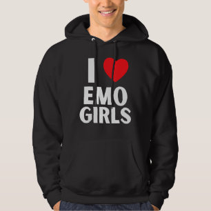 I Love Emo Girls I Heart Emo Girls 8 Hoodie