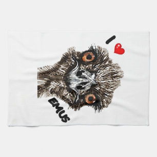 I LOVE EMUS TEA TOWEL