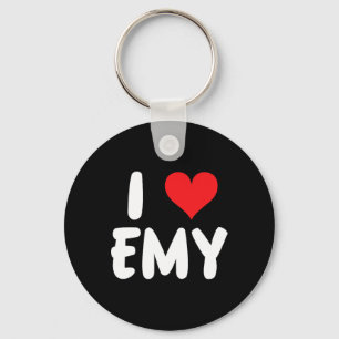 I Love Emy - Heart - Name Key Ring