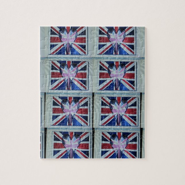 I Love England Art Print Jigsaw Puzzle (Vertical)