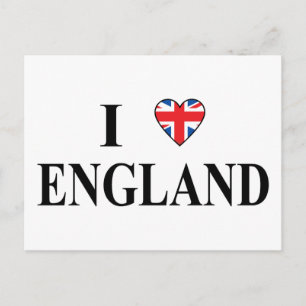 I Love England Postcard