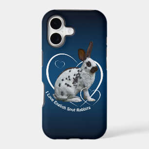 I Love English Rabbits iPhone 5 Case (Blue/Black)