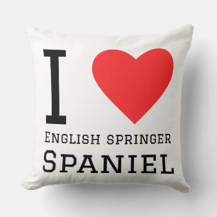 I love English springer spaniel Cushion