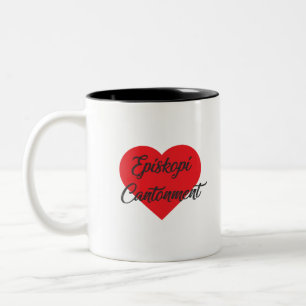 I Love Episkopi Cantonment - Akrotiri and Dhekelia Two-Tone Coffee Mug