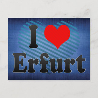 I Love Erfurt, Germany Postcard