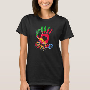 I Love Eritrea With Eritrean Flag In A Heart Hand  T-Shirt