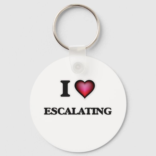 I love ESCALATING Key Ring (Front)