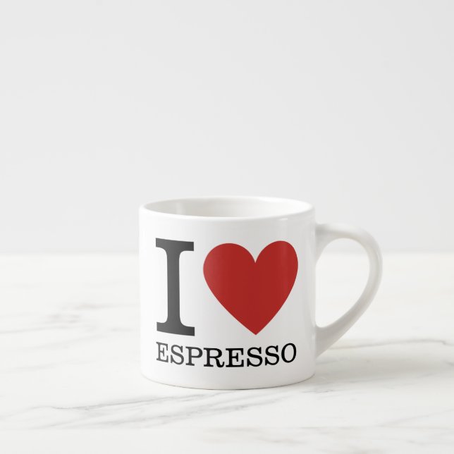 I ❤️ Love Espresso CUSTOMIZABLE Espresso Cup (Right)