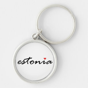 I love Estonia Key Ring