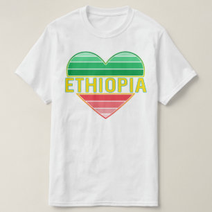 I Love Ethiopia, Ethiopian Heart T-Shirt