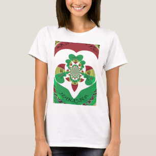 I love Ethiopia Lovely Hearts Colours T-Shirt