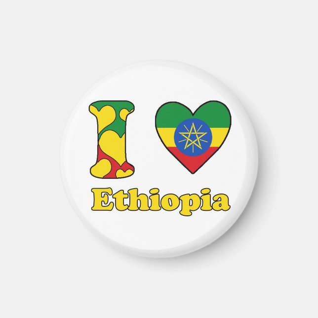 I love Ethiopia Magnet (Front)