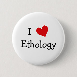 I Love Ethology 6 Cm Round Badge