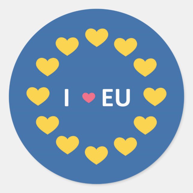 I love EU bumper sticker - remain - EU referendum (Front)