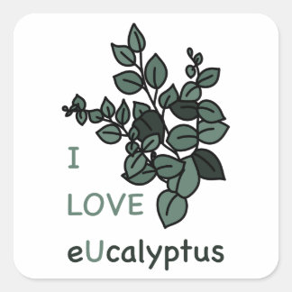 I LOVE eUcalyptus Sticker