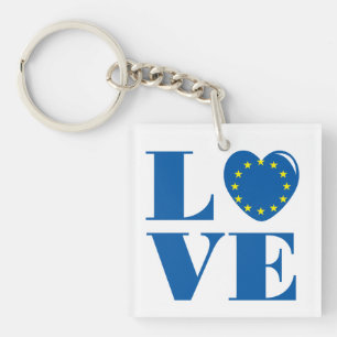 I love European Union Key Ring