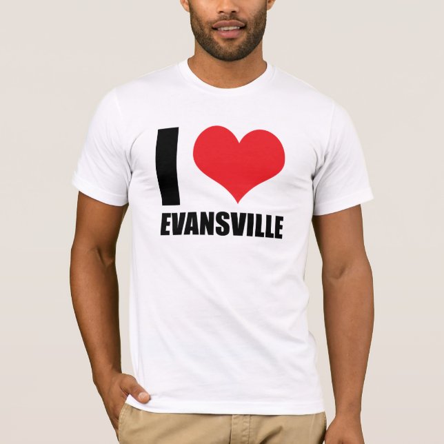 I love Evansville T-Shirt (Front)