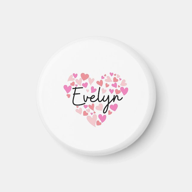 I love Evelyn Magnet (Front)