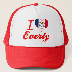 I Love Everly, Iowa Trucker Hat