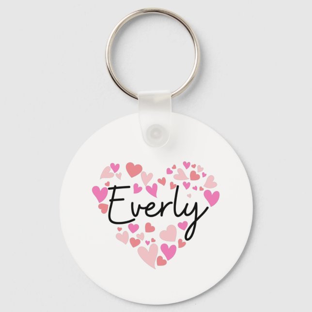 I love Everly ] Key Ring (Front)