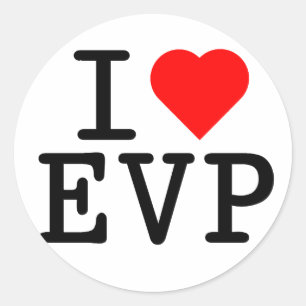 I love EVP Classic Round Sticker