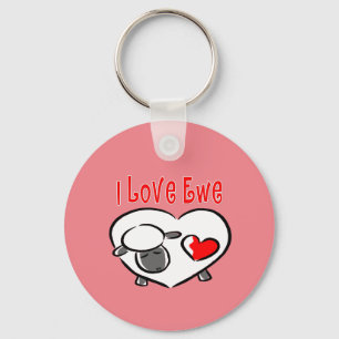 I Love Ewe. Key Ring