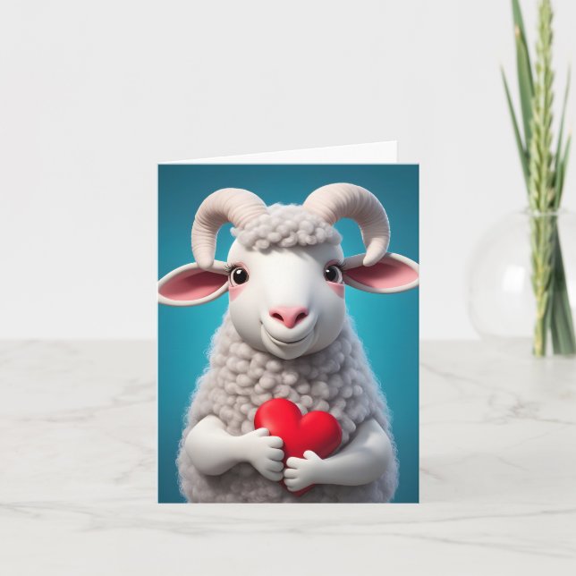 I Love Ewe Note Card (Front)