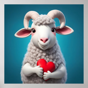I Love Ewe Poster